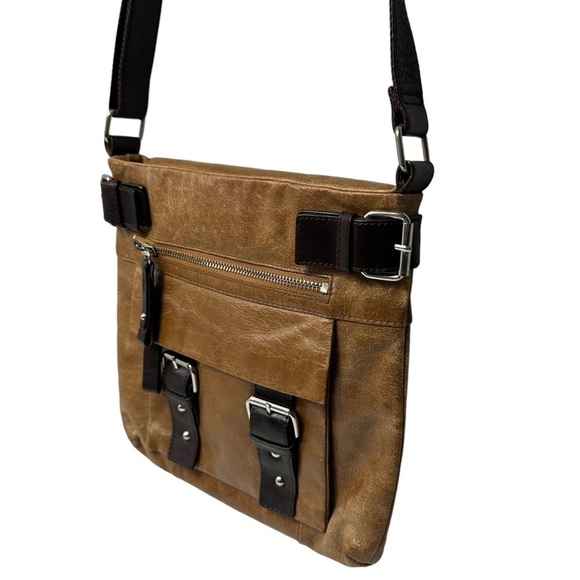 Danier Genuine Leather Medium Crossbody, Brown - Picture 4 of 14
